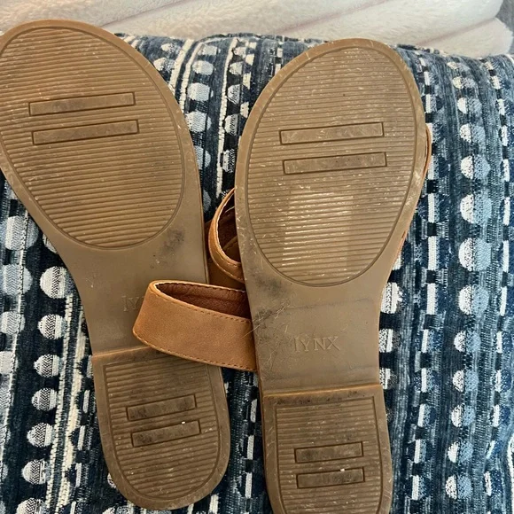 Women's Tan Sandals - Picture 2 of 2